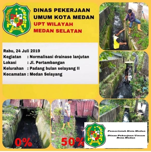 Normalisasi Drainase Jl. Pertambangan Kel. Padang Bulan Selayang II Kec. Medan Selayang